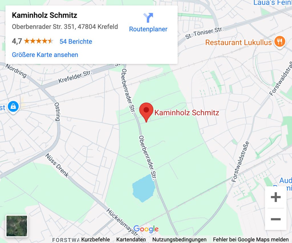 Kaminholz Schmitz Anfahrtskarte